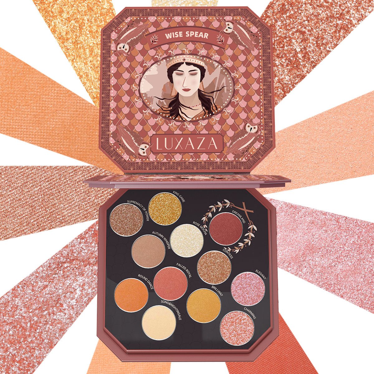 12 Shade Retro-Themed Palette - essenshire by IMAKEUPNOW., INC