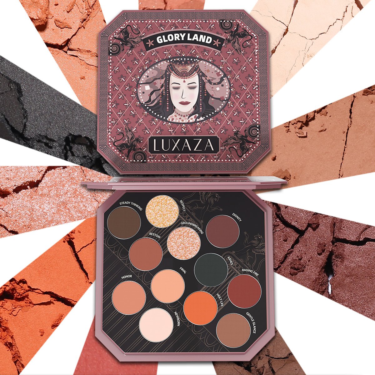 12 Shade Retro-Themed Palette - essenshire by IMAKEUPNOW., INC