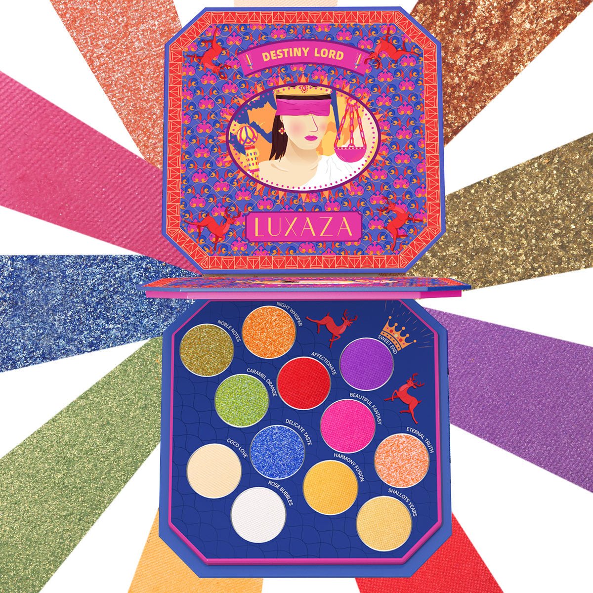 12 Shade Retro-Themed Palette - essenshire by IMAKEUPNOW., INC