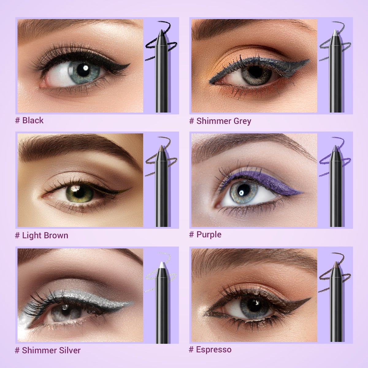 1Pcs Gel Eyeliner Pencil - essenshire by IMAKEUPNOW., INC