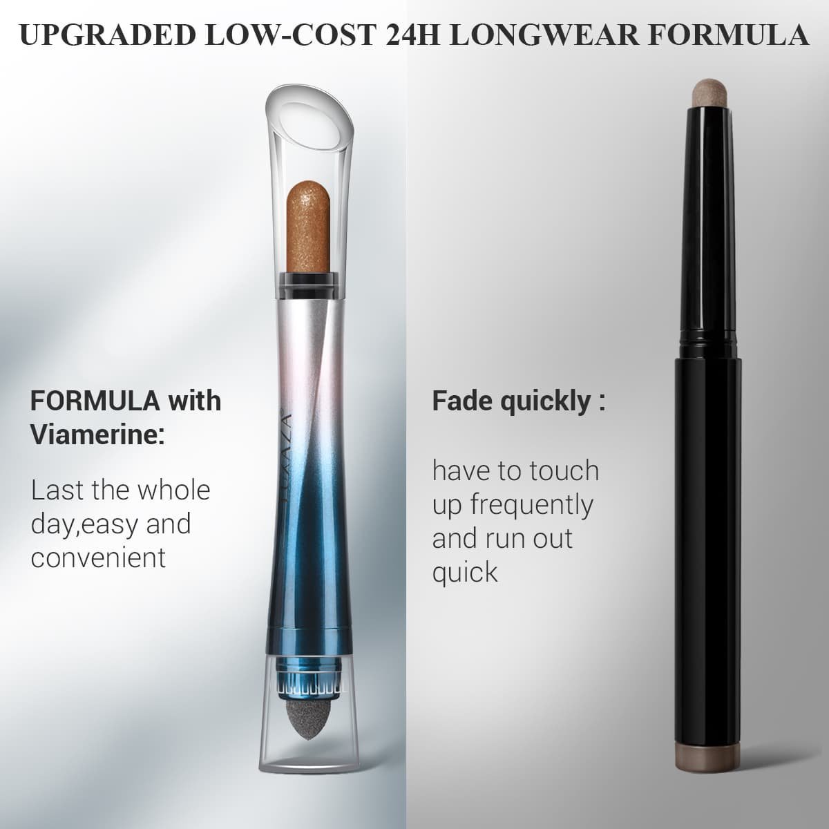 3 Shades Twisted brush-end Eyeshadow Stick Set - Dark Brown - essenshire by IMAKEUPNOW., INC