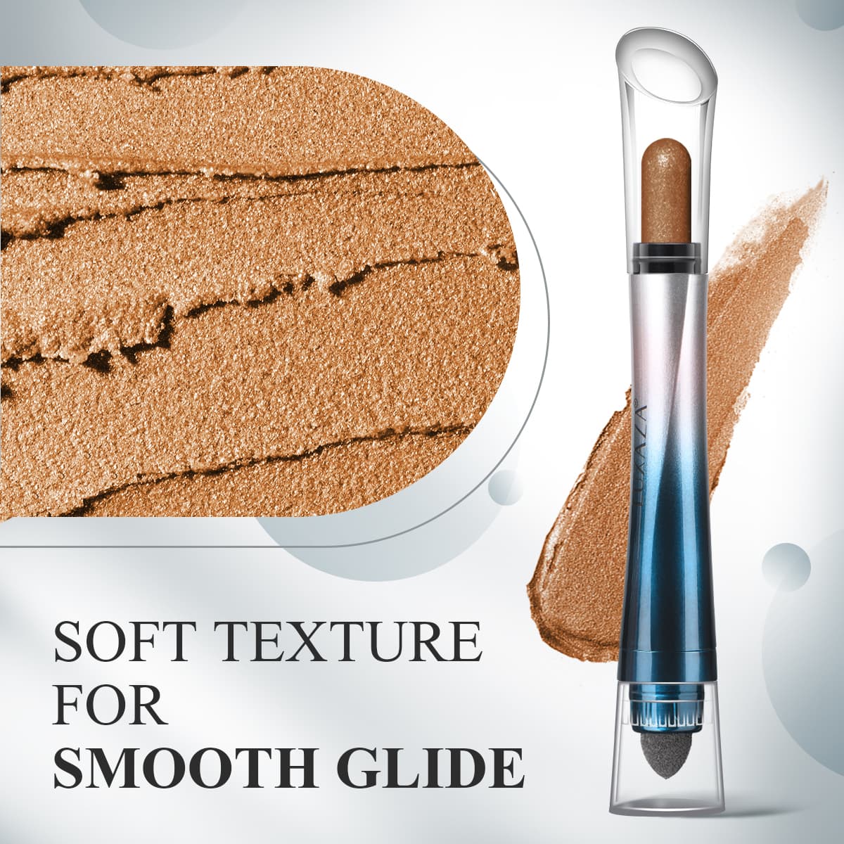 3 Shades Twisted brush-end Eyeshadow Stick Set - Dark Brown - essenshire by IMAKEUPNOW., INC
