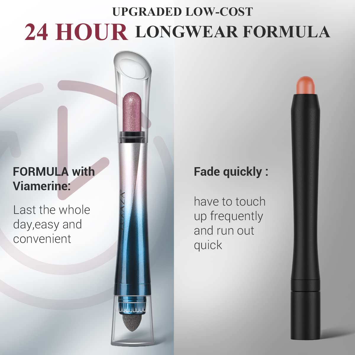 3 Shades Twisted brush-end Eyeshadow Stick Set - Patterned Design - essenshire by IMAKEUPNOW., INC
