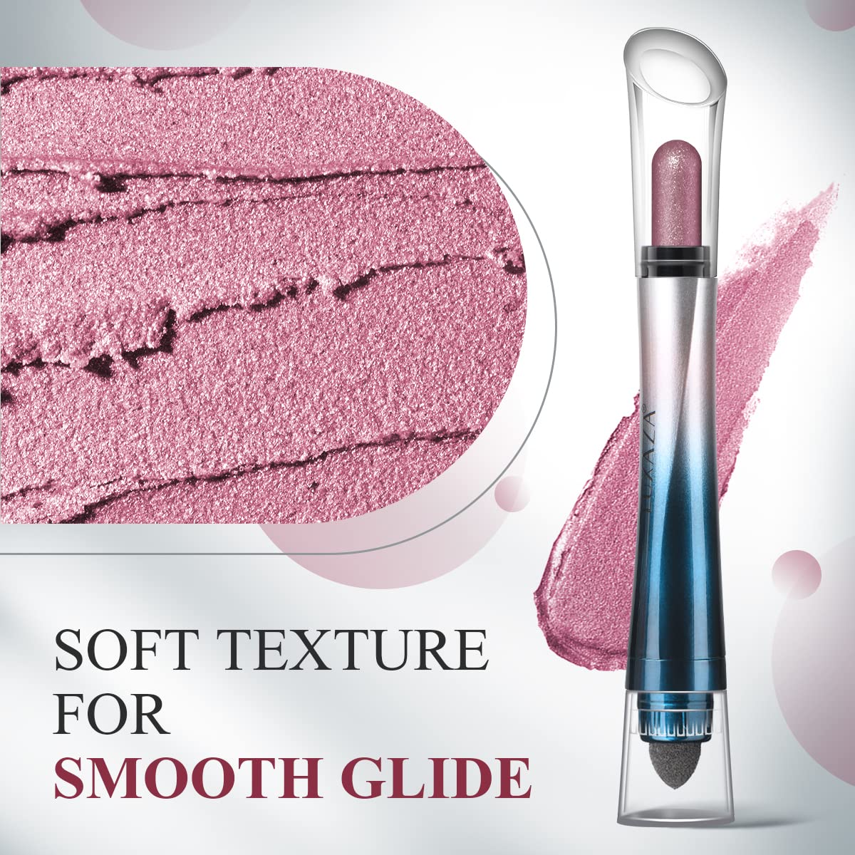 3 Shades Twisted brush-end Eyeshadow Stick Set - Patterned Design - essenshire by IMAKEUPNOW., INC