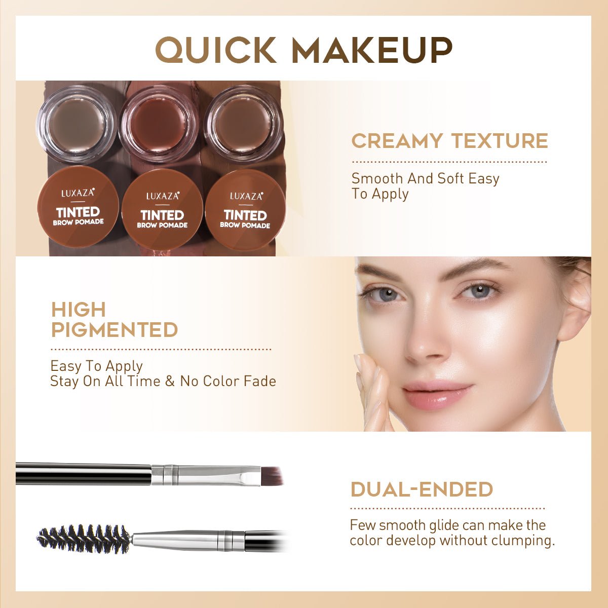Canned 3 colors Tinted Eyebrow Mascara Kit - essenshire by IMAKEUPNOW., INC