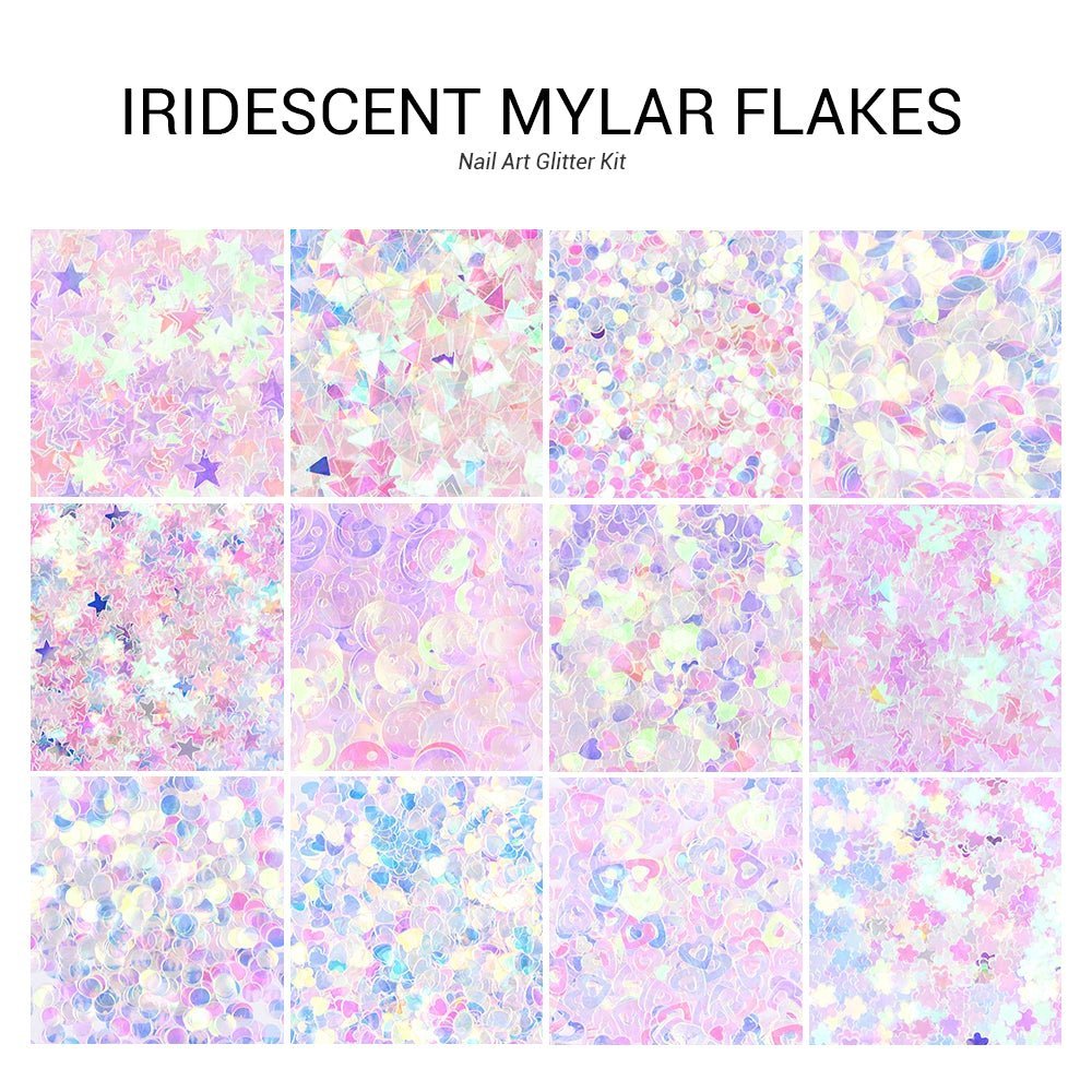 Iridescent Mylar Flakes - essenshire by IMAKEUPNOW., INC