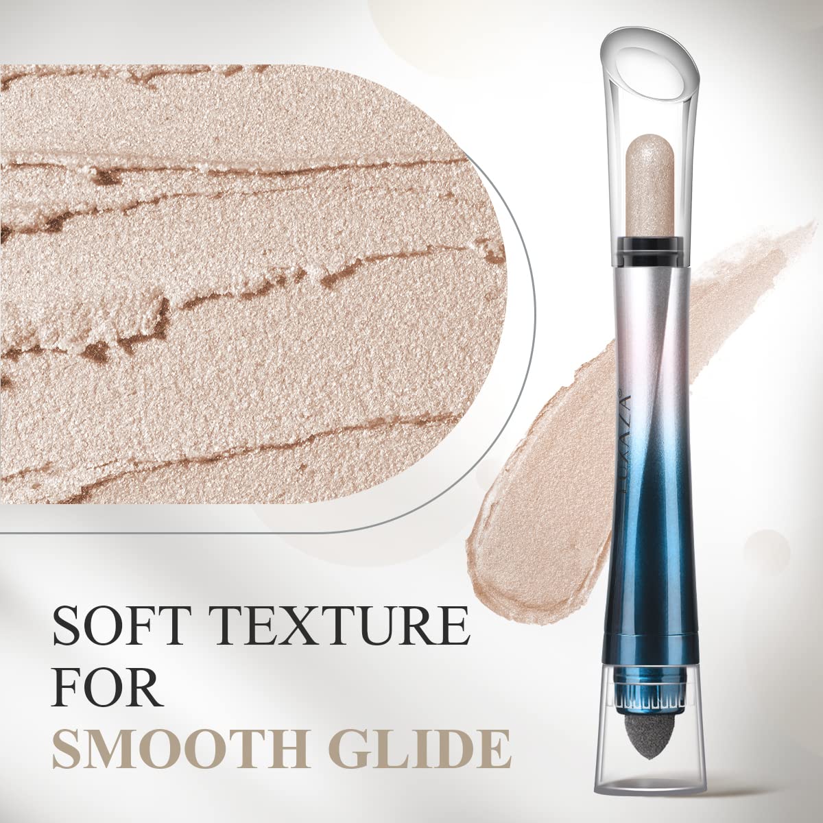 Shimmer Pearl Cream Twisted brush-end Eyeshadow Stick Set - Patterned Design - essenshire by IMAKEUPNOW., INC