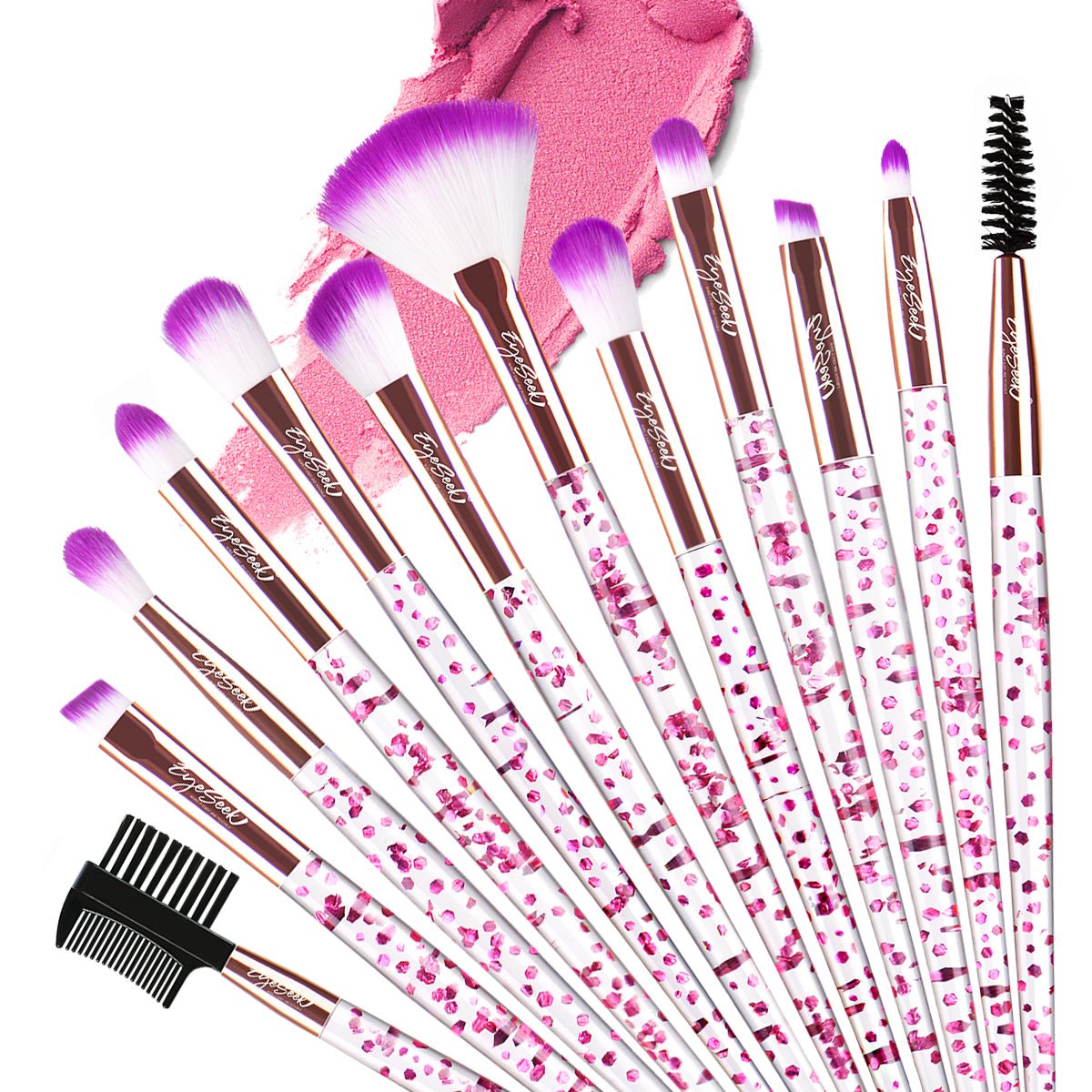 12PCS Professional Makeup Brush Set - essenshire by IMAKEUPNOW., INC