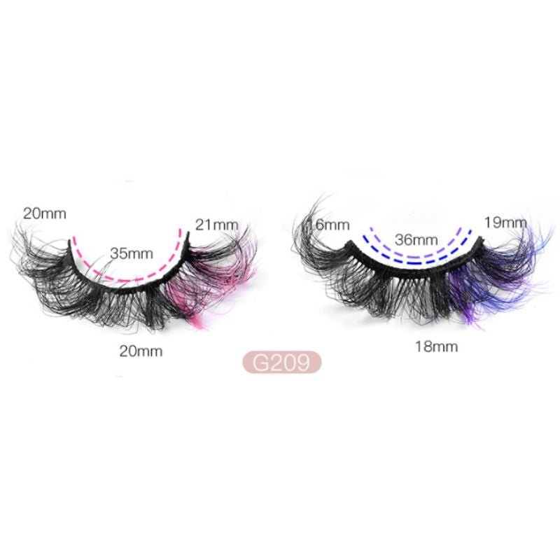 2 Pairs Handmade Mix Color Eyelashes- G209 - essenshire by IMAKEUPNOW., INC