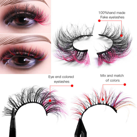 2 Pairs Handmade Mix Color Eyelashes- G209 - essenshire by IMAKEUPNOW., INC