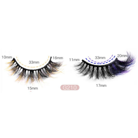 2 Pairs Handmade Mix Color Eyelashes- G210 - essenshire by IMAKEUPNOW., INC