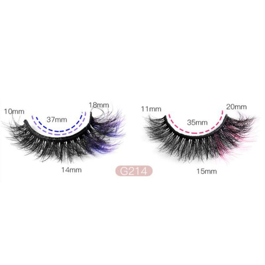 2 Pairs Handmade Mix Color Eyelashes- G214 - essenshire by IMAKEUPNOW., INC