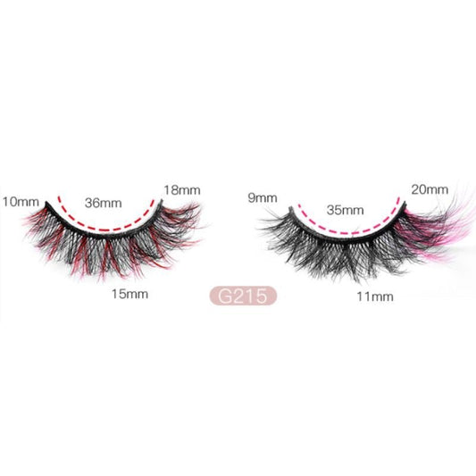 2 Pairs Handmade Mix Color Eyelashes- G215 - essenshire by IMAKEUPNOW., INC