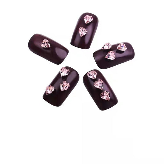 50 PCS 3D Pink Heartr - Nail & Crafting charms - essenshire by IMAKEUPNOW., INC