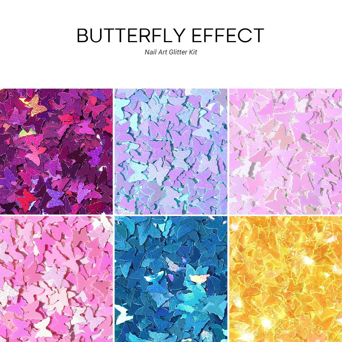 Butterfly Effect - Nail Art Glitter Kit - MODELONES.com
