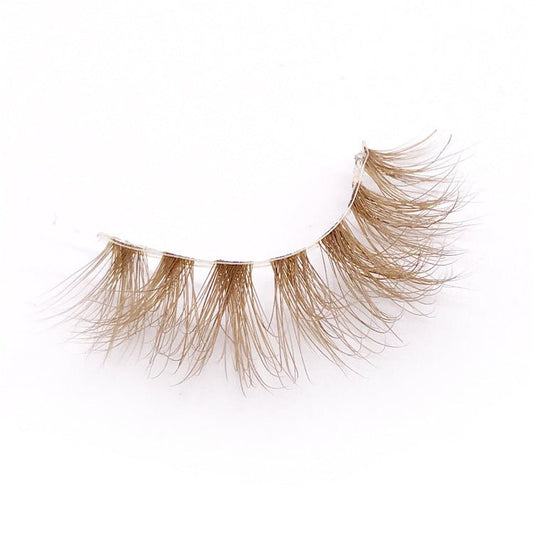 Color False Mink Lashes(Brown,Dense) - essenshire by IMAKEUPNOW., INC