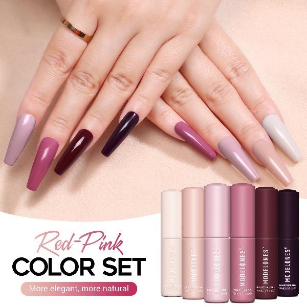 Pink Lipstick Series Starter Kit - Gel Polish Kit - essenshire by IMAKEUPNOW., INC