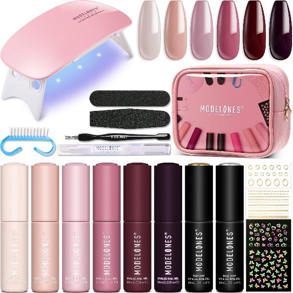 Pink Lipstick Series Starter Kit - Gel Polish Kit - essenshire by IMAKEUPNOW., INC
